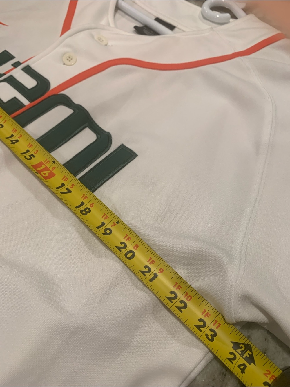 Vintage NCAA MIAMI HURRICANES AUTHENTIC BASEBALL JERSEY NIKE SIZE L - Picture 12 of 13